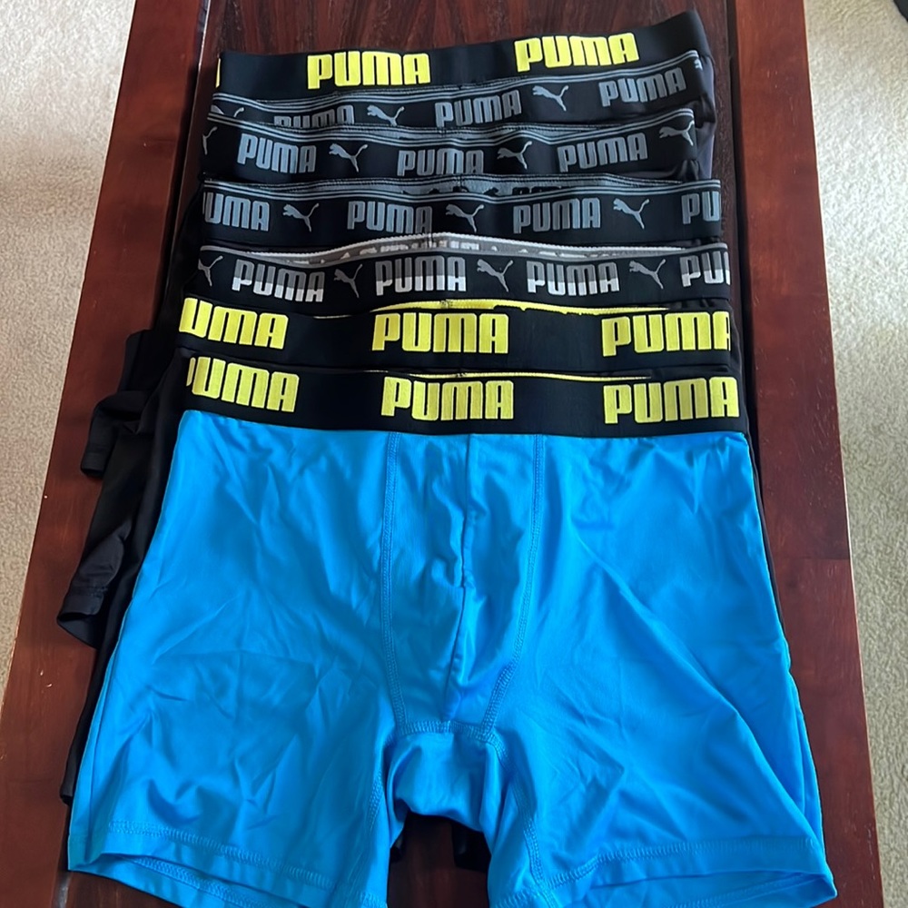 Puma mens athletic boxer briefs - bundle of 9 - Medium